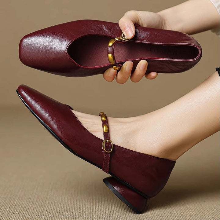 Zyra | Genuine Leather Flats