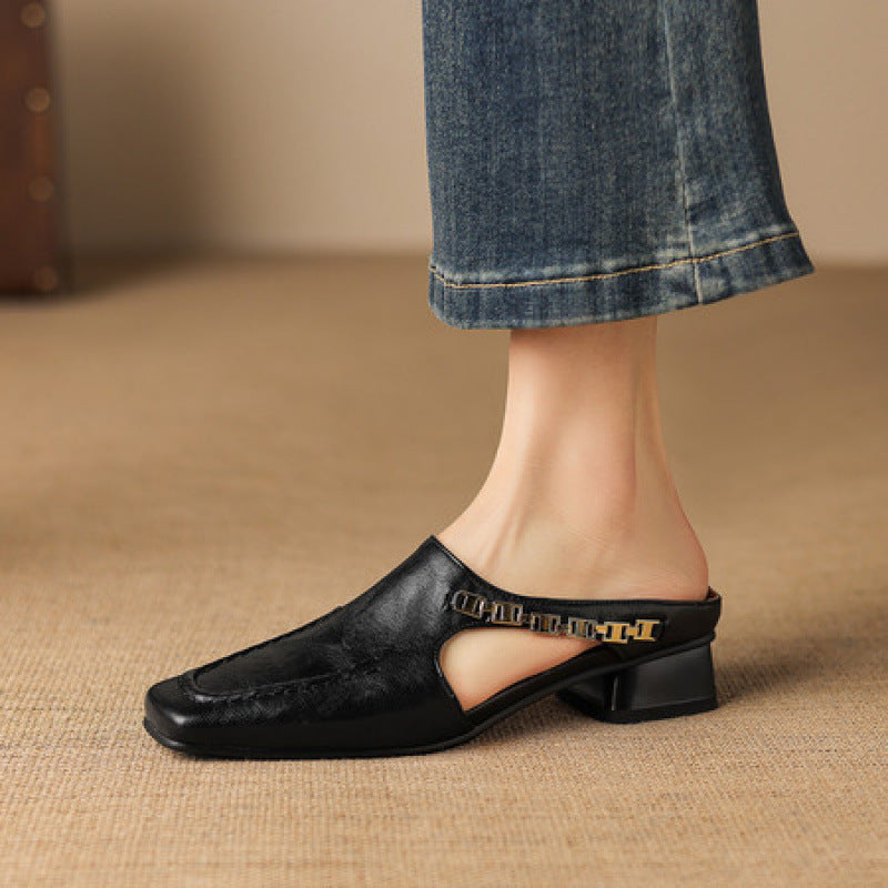 Vyla | Genuine Leather Mules