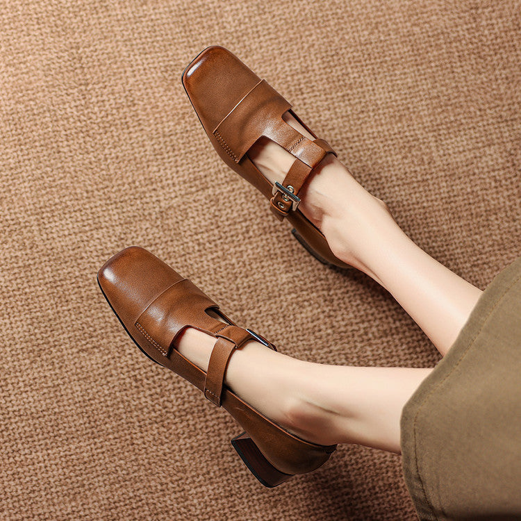 Veyra | Genuine Leather Heels