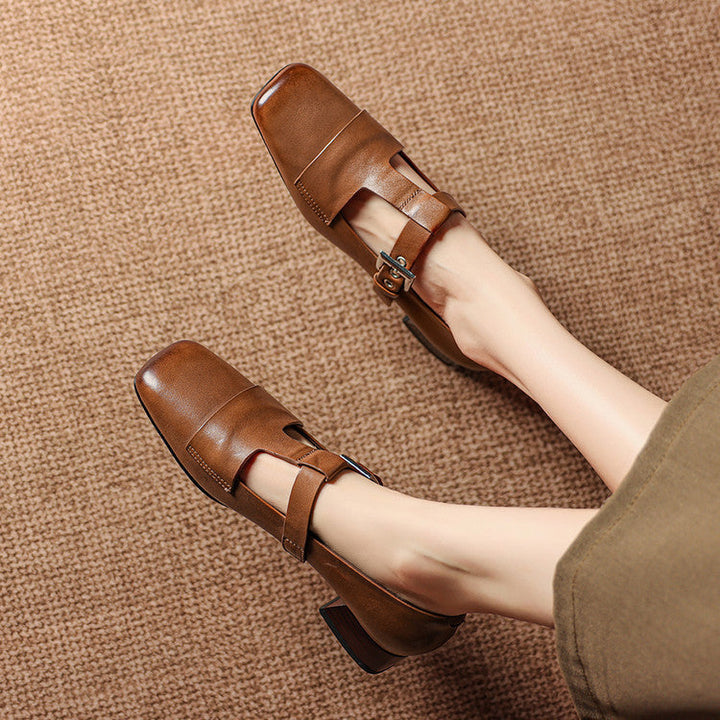 Veyra | Genuine Leather Heels