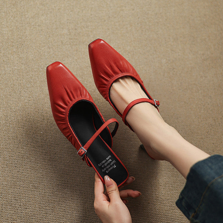 Vanya | Ruched Mary Jane Mule