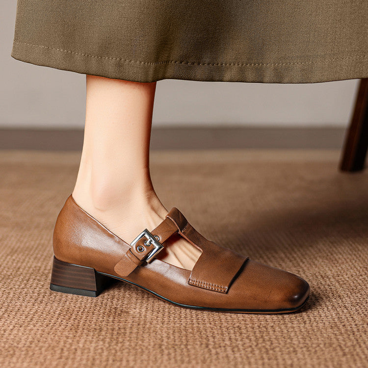 Veyra | Genuine Leather Heels