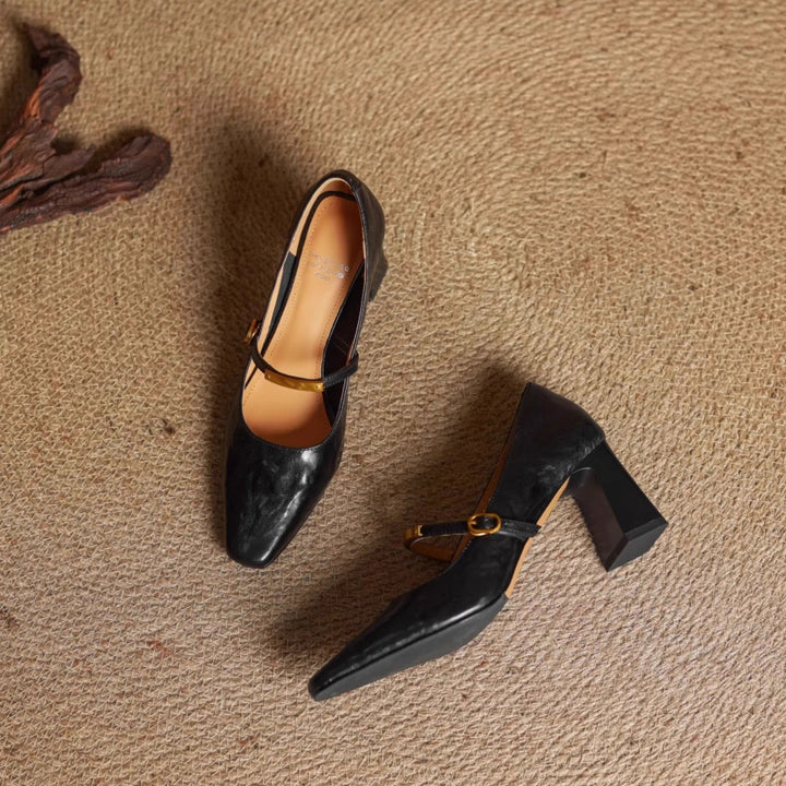 Maela | Genuine Leather Heels