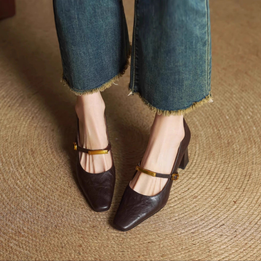 Maela | Genuine Leather Heels