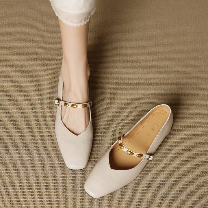 Zyra | Genuine Leather Flats