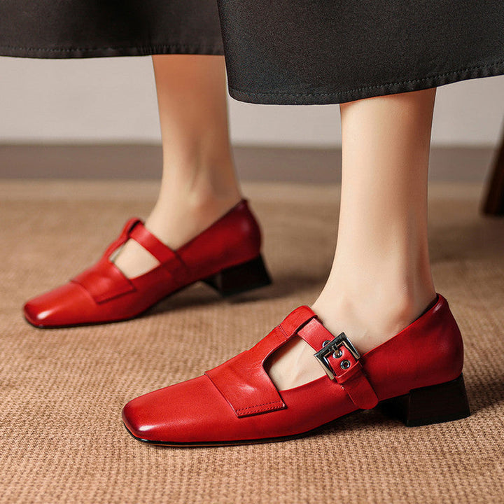 Veyra | Genuine Leather Heels