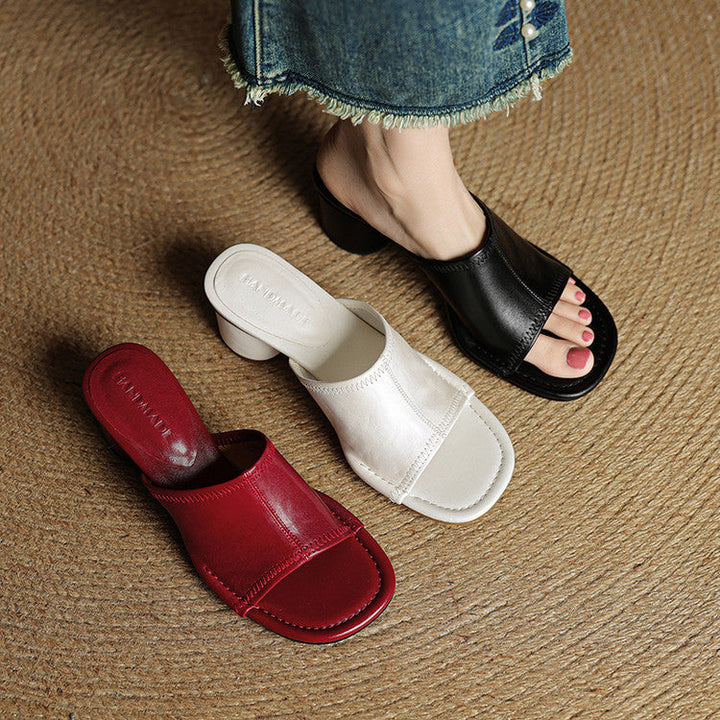 Amira | Genuine Leather Mules