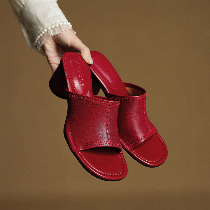 Amira | Genuine Leather Mules