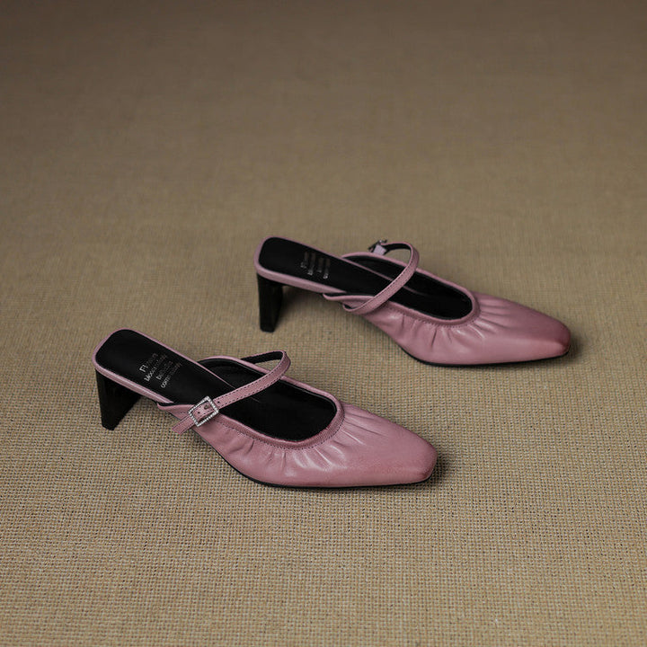Vanya | Ruched Mary Jane Mule