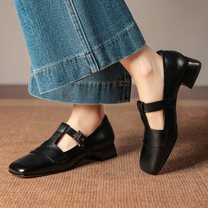 Veyra | Genuine Leather Heels