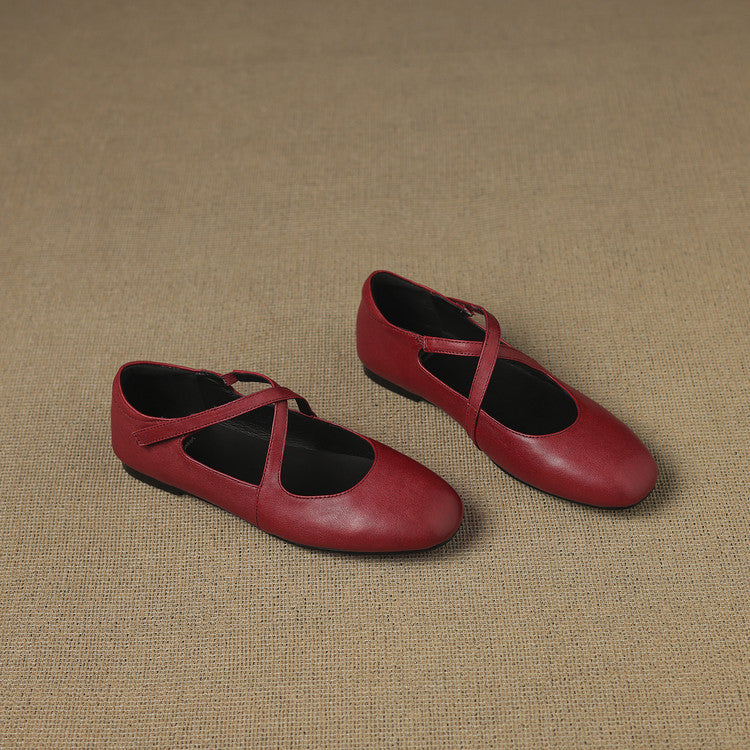 Zeor | Genuine Leather Flats