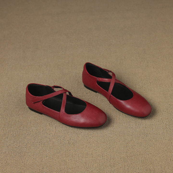Zeor | Genuine Leather Flats