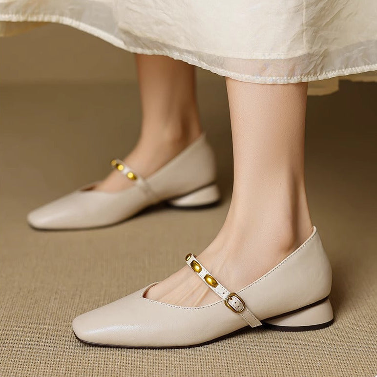 Zyra | Genuine Leather Flats