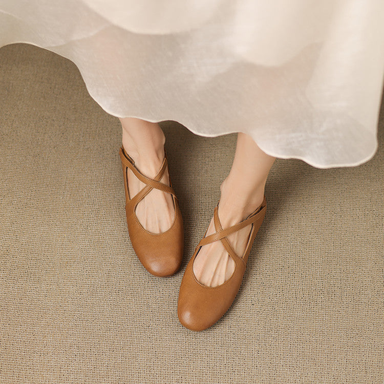 Zeor | Genuine Leather Flats