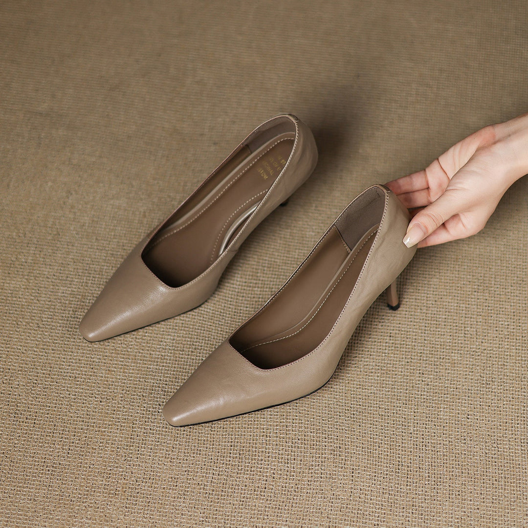Zala | Genuine Leather Heels