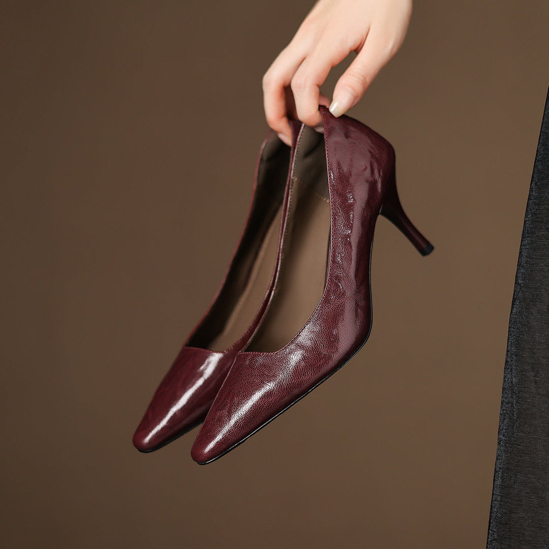 Zala | Genuine Leather Heels