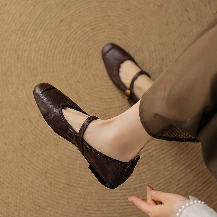Wani | Leather Flats
