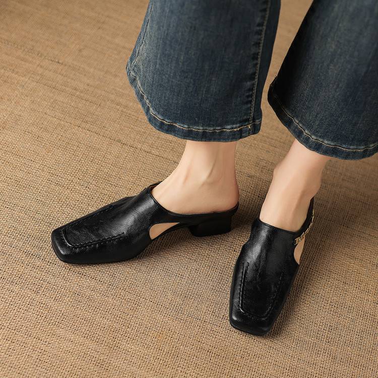 Vyla | Genuine Leather Mules