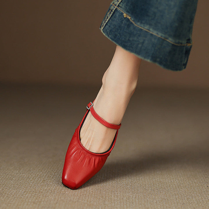 Vanya | Ruched Mary Jane Mule