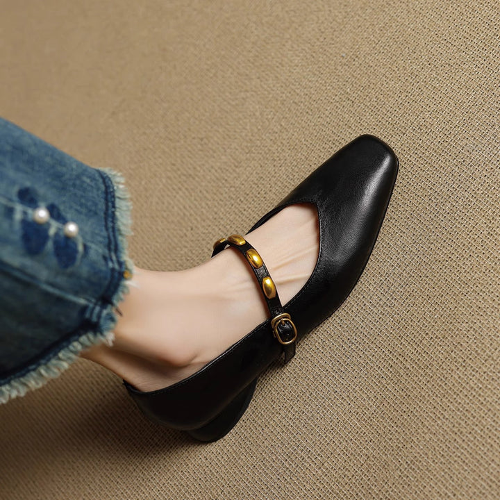 Zyra | Genuine Leather Flats