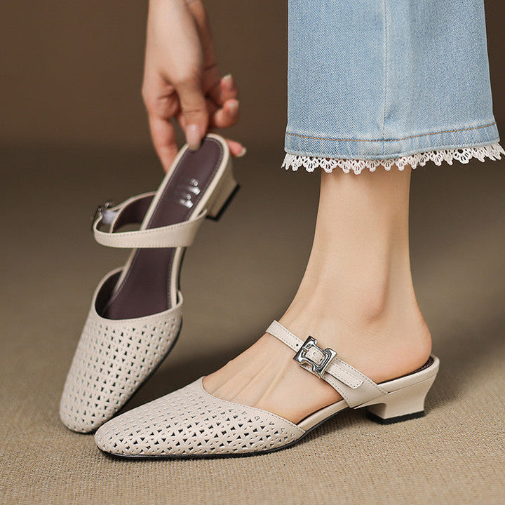 Nilda | Genuine Leather Mules