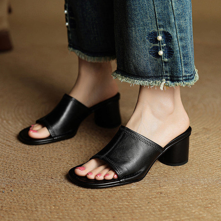 Amira | Genuine Leather Mules