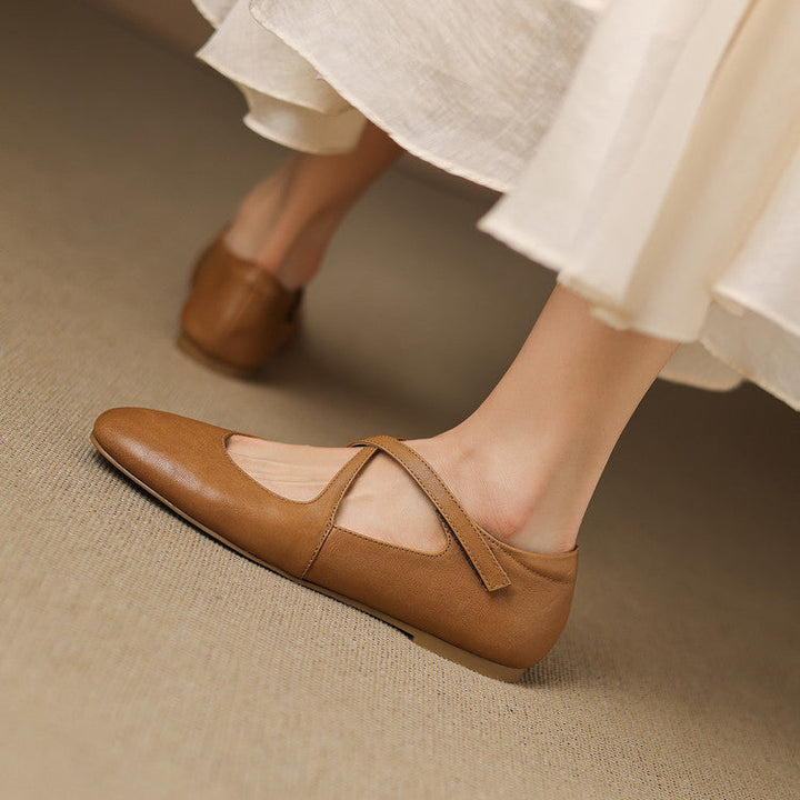 Zeor | Genuine Leather Flats