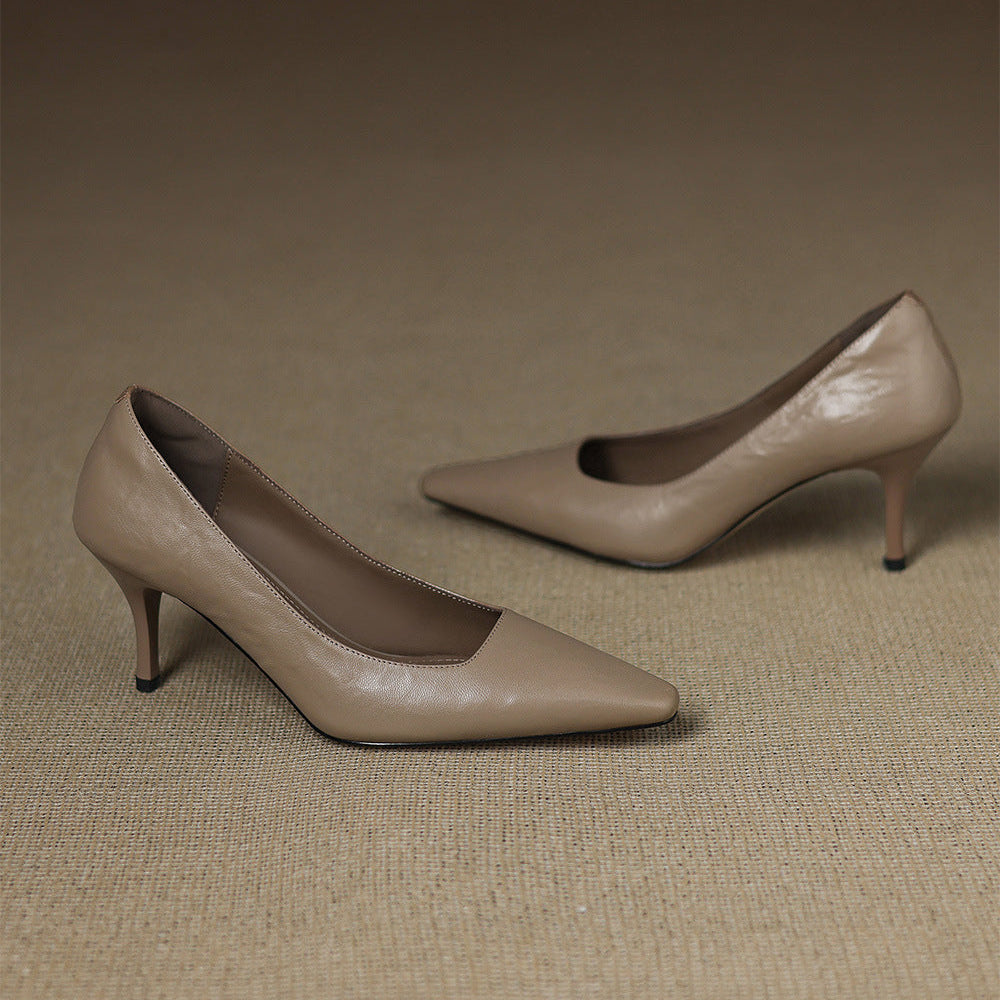 Zala | Genuine Leather Heels