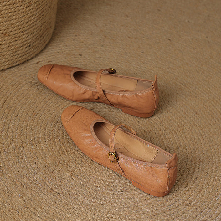 Wani | Leather Flats