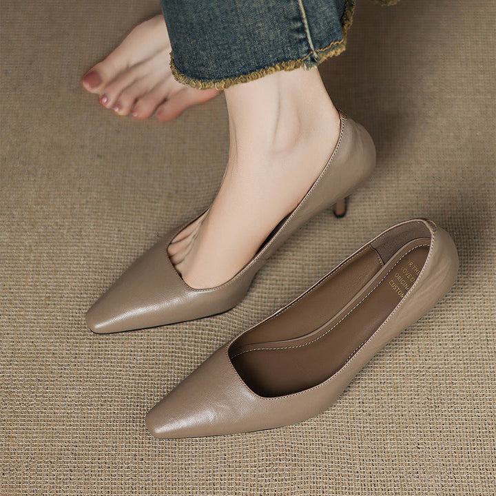 Zala | Genuine Leather Heels