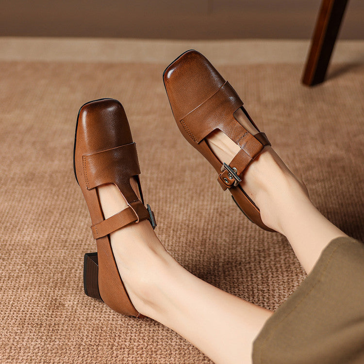 Veyra | Genuine Leather Heels