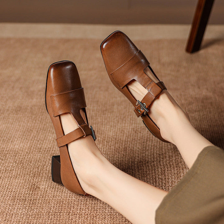 Veyra | Genuine Leather Heels