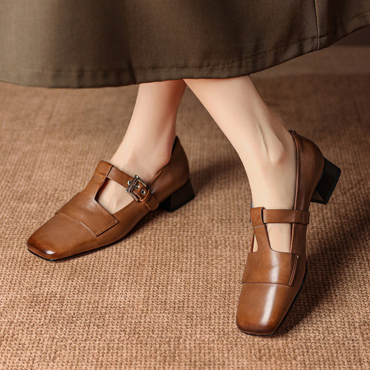 Veyra | Genuine Leather Heels