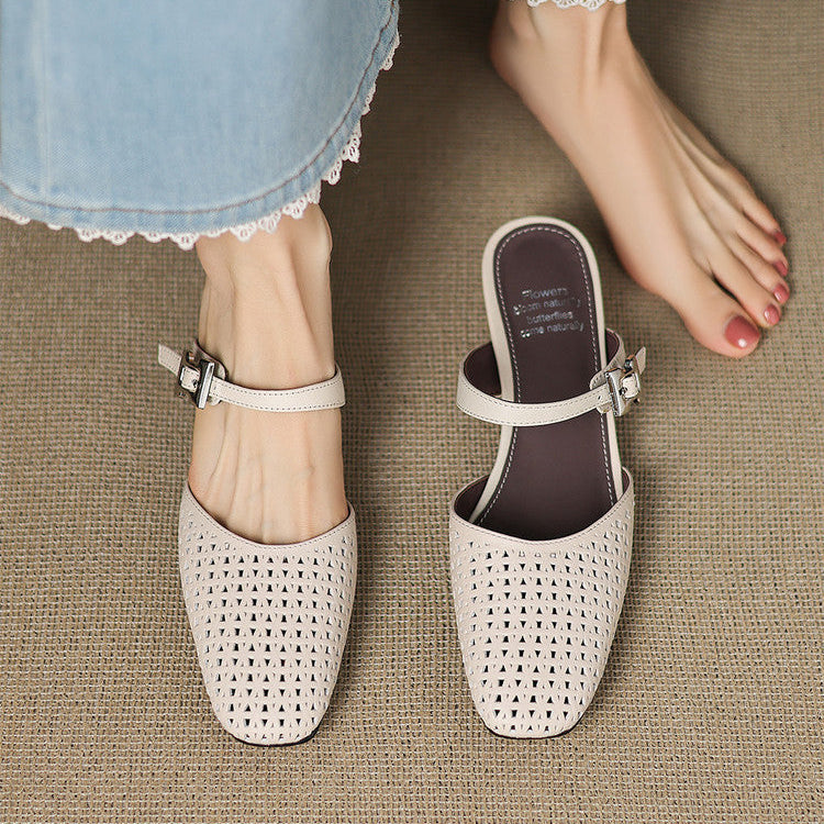 Nilda | Genuine Leather Mules