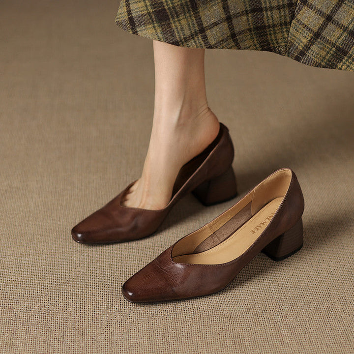 Zila | Genuine Leather Heels
