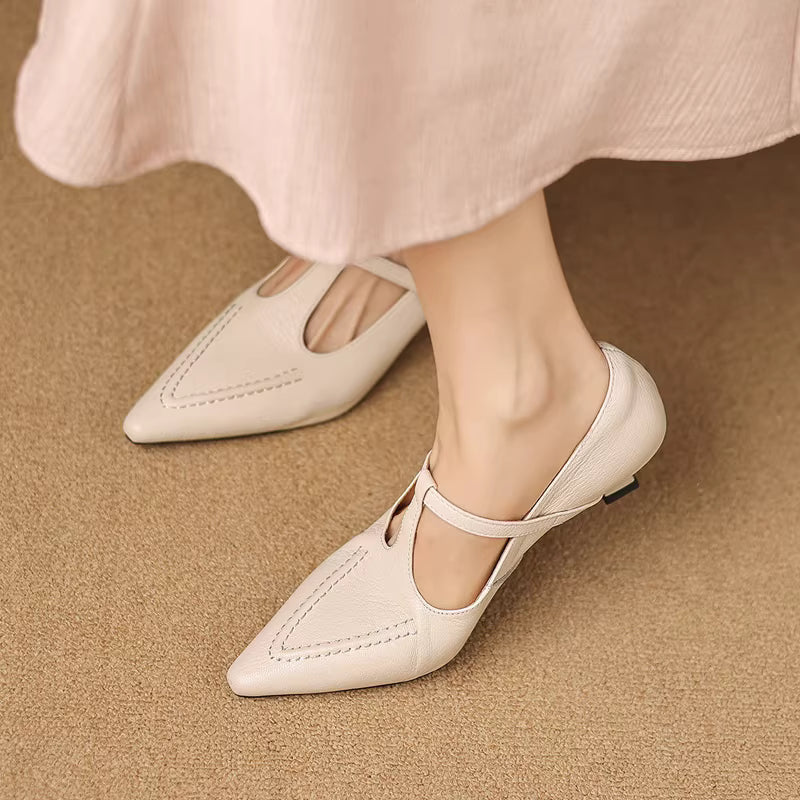Tirea | Genuine Leather Heels