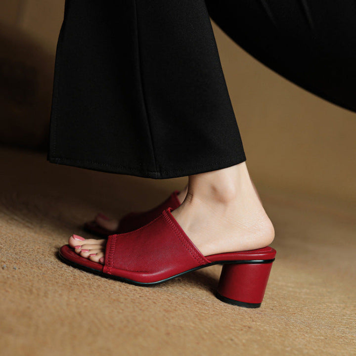 Amira | Genuine Leather Mules