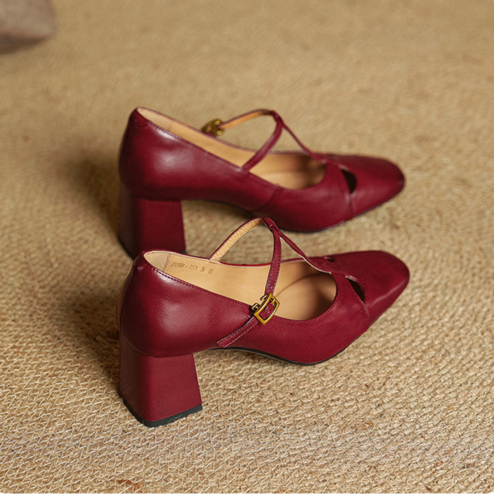 Alysa | Genuine Leather Heels