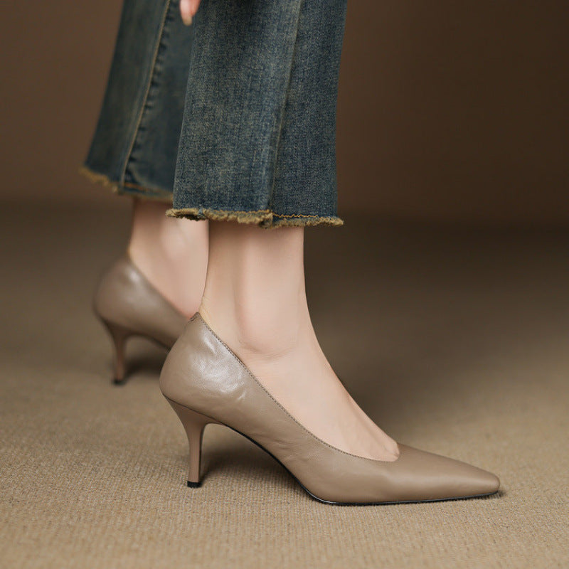 Zala | Genuine Leather Heels