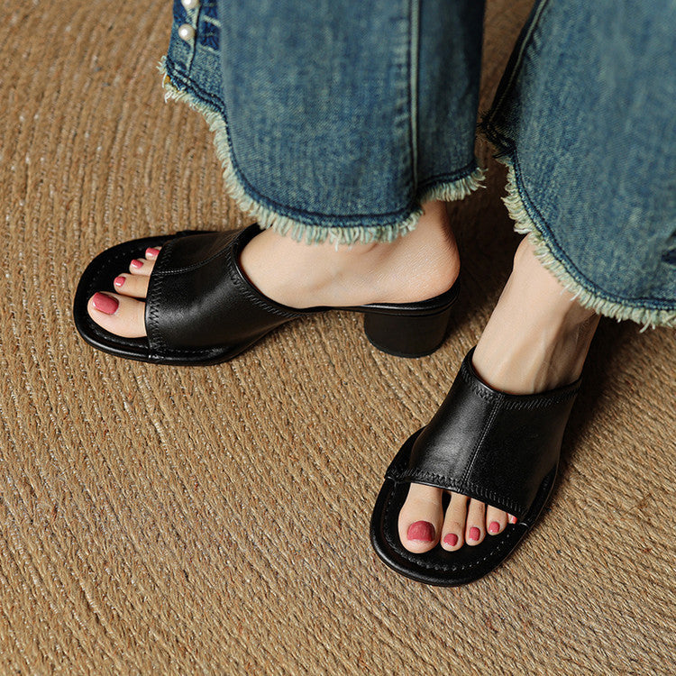 Amira | Genuine Leather Mules