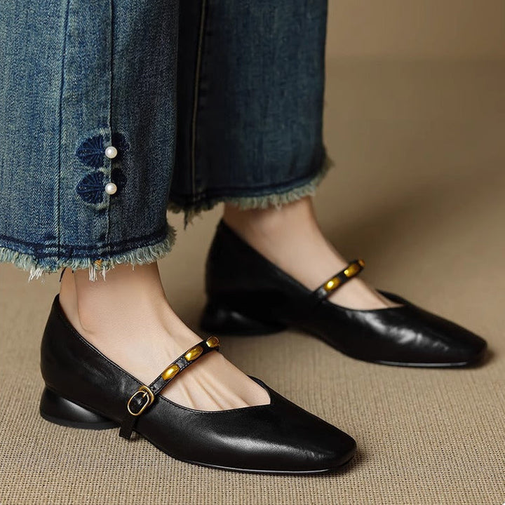 Zyra | Genuine Leather Flats