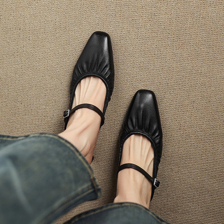Vanya | Ruched Mary Jane Mule