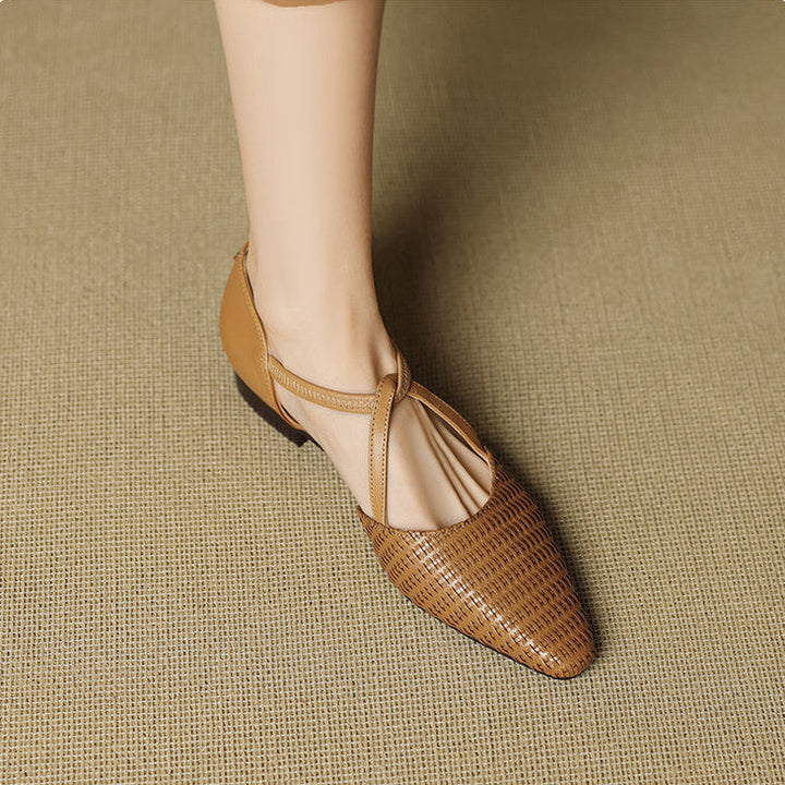 Dona | Genuine Leather Heels