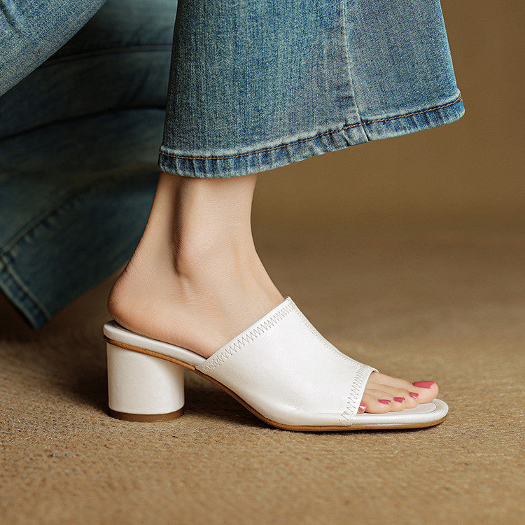 Amira | Genuine Leather Mules