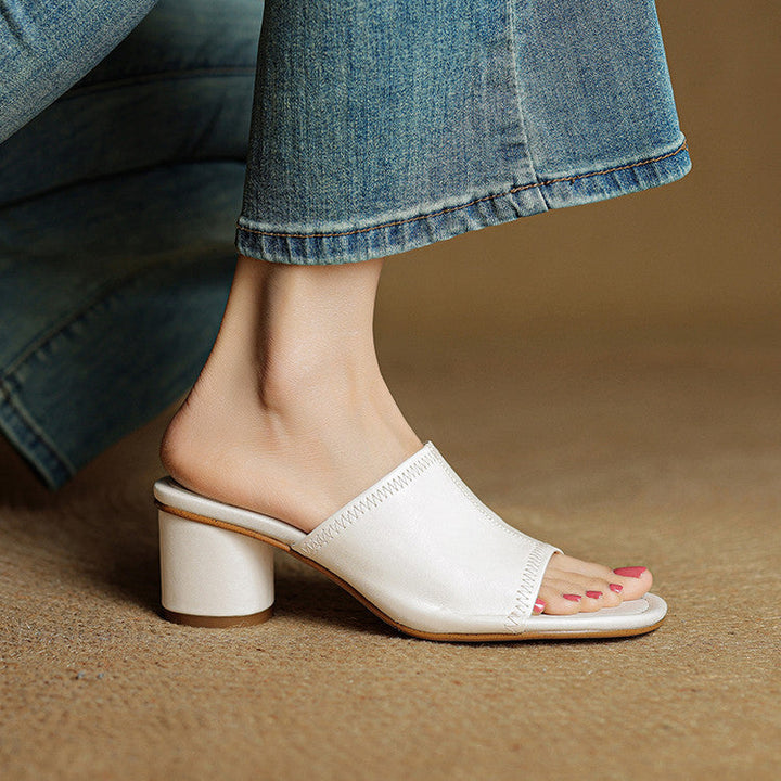 Amira | Genuine Leather Mules
