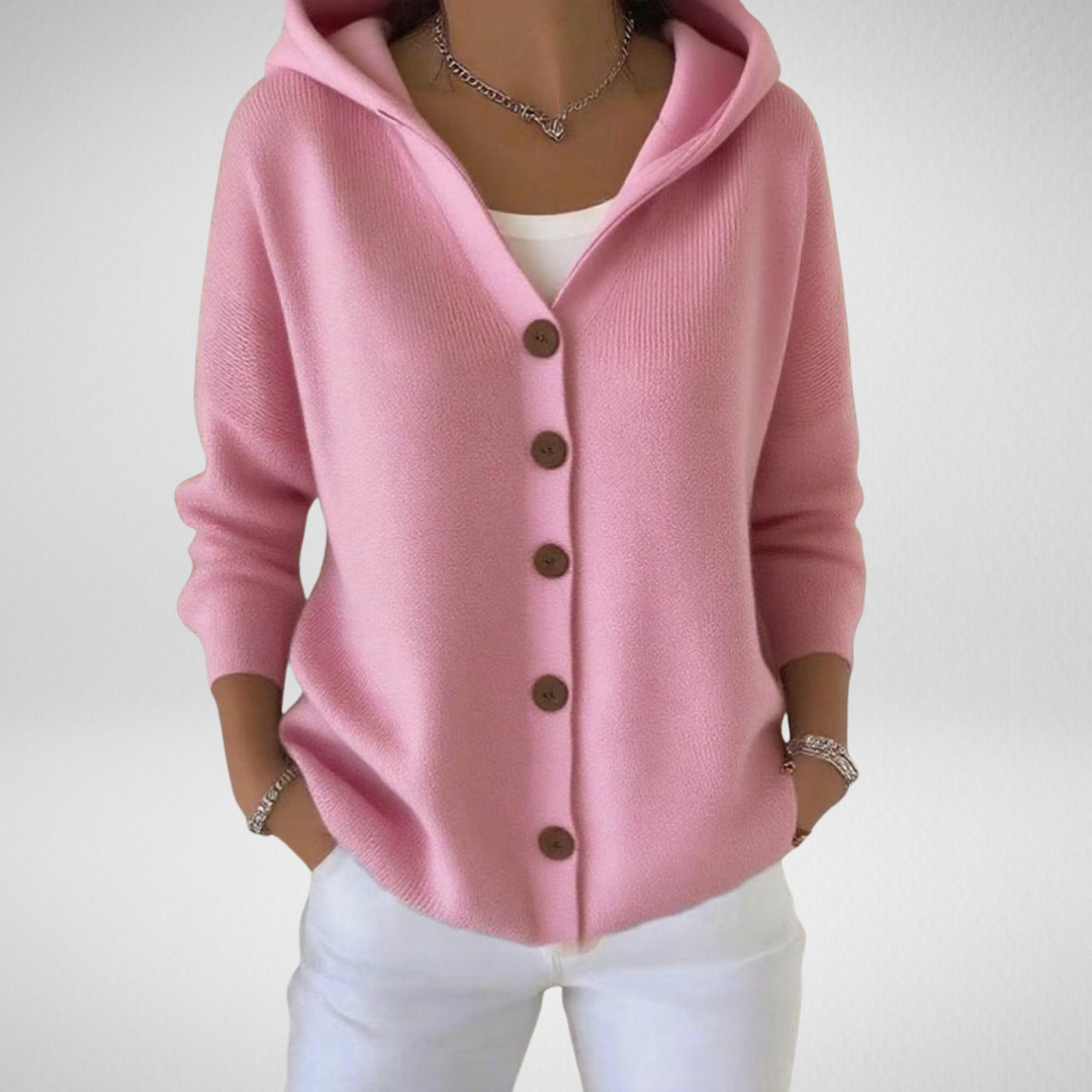 Avora | Elegant Hooded Cardigan
