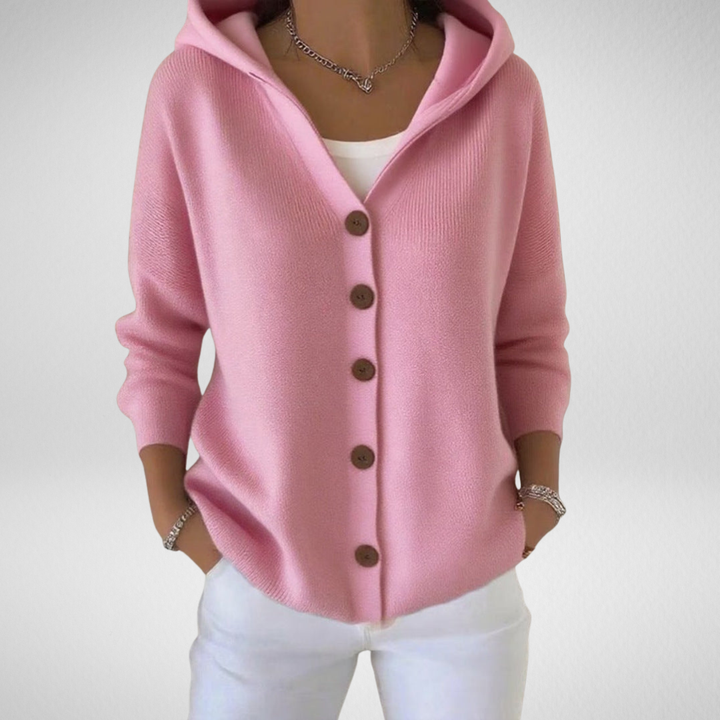 Avora | Elegant Hooded Cardigan