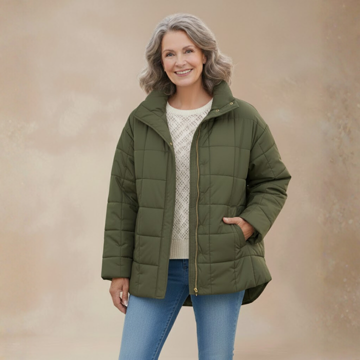 Ruth Quilted Zip-Up Jacket – Lightweight, Cozy Outerwear