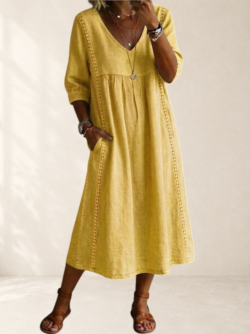 Mila | Relaxed Pocket Midi Dress