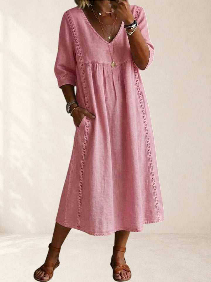 Mila | Relaxed Pocket Midi Dress